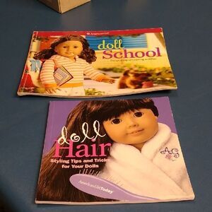 American Girl Doll School and Hair Book Set